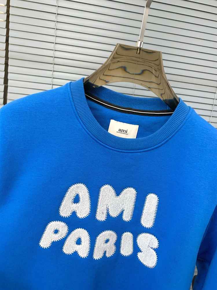 Ami Paris Blue Premium Quality Luxury Sweatshirt-thumb-2