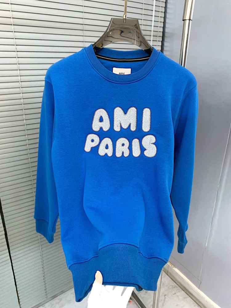 Ami Paris Blue Premium Quality Luxury Sweatshirt-thumb-3