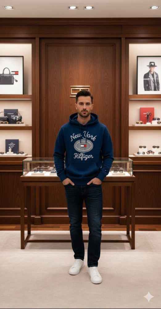 Tommy Blue Premium Quality Hoodie-thumb-2