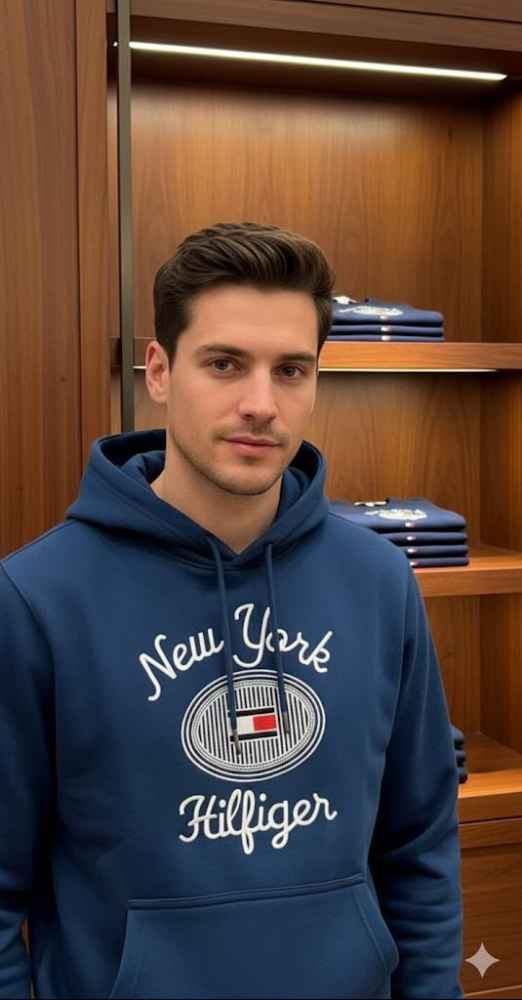 Tommy Blue Premium Quality Hoodie-thumb-1