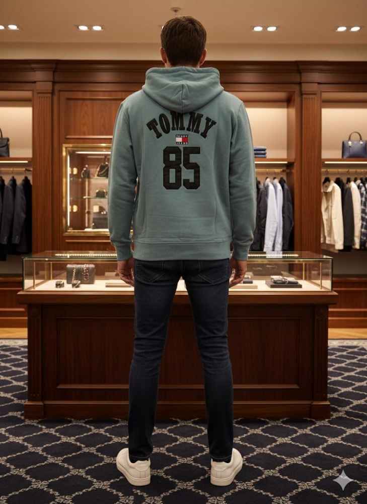 Tommy Sky Blue Premium Quality Hoodie-thumb-4