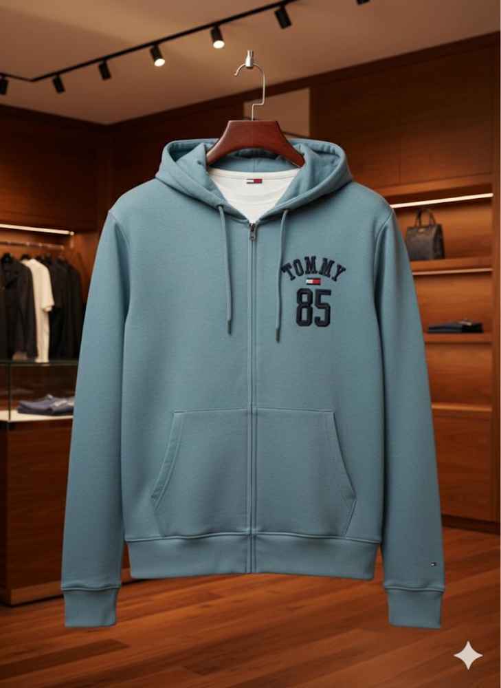 Tommy Sky Blue Premium Quality Hoodie-thumb-3