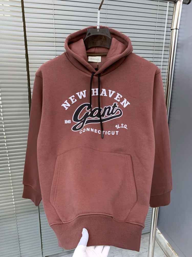 Gant Dark Pink Premium Quality Hoodie-thumb-0