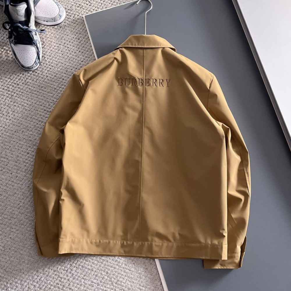 Burberry Brown Vintage Hooded Wind Cheater jacket-thumb-2