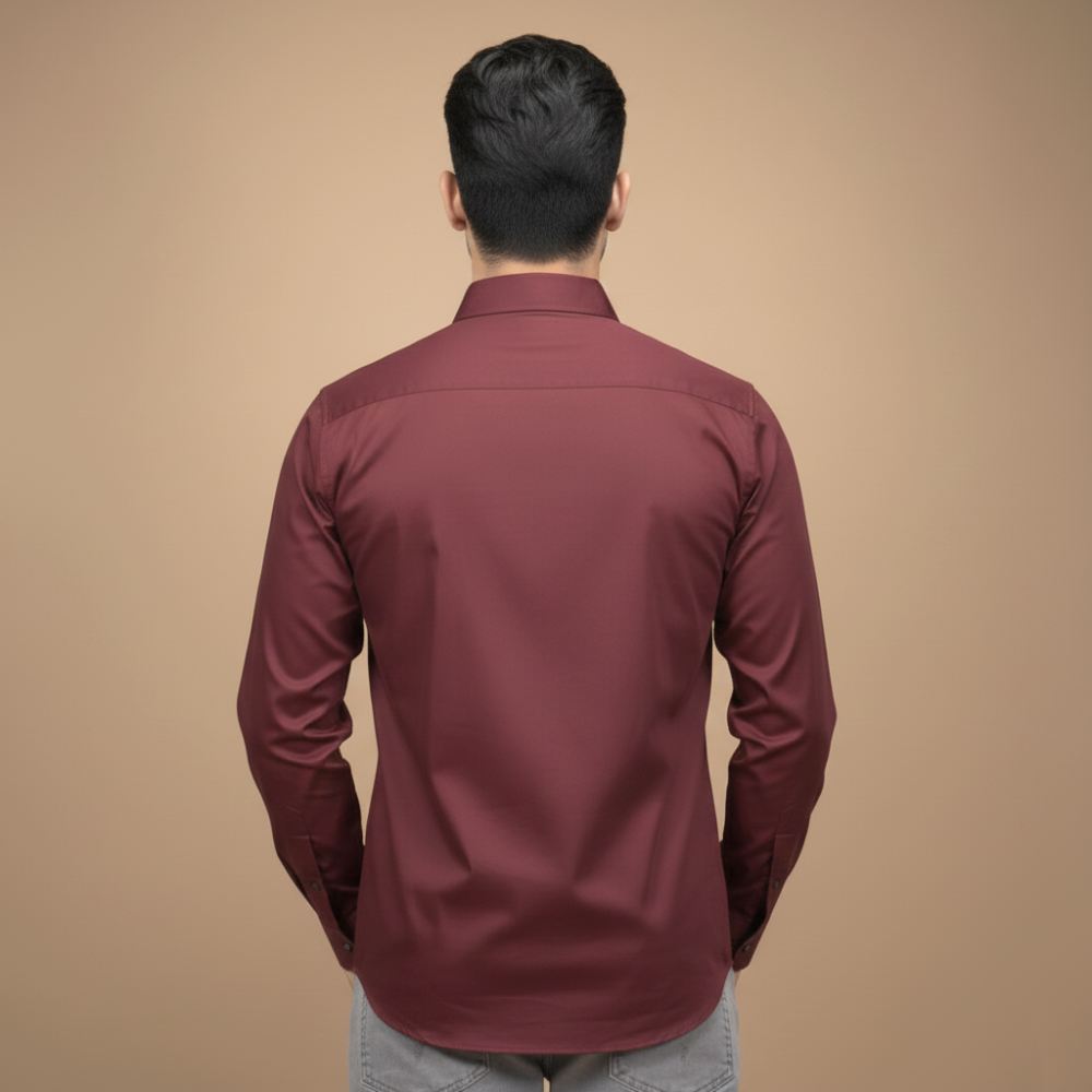 Burberry Wine Premium Quality Shirt-3