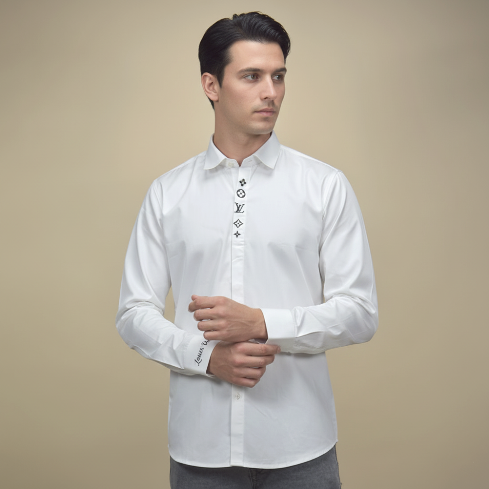 Louis Vuitton Monogram White Cotton Shirt-1