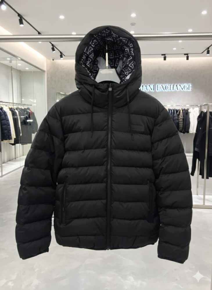 Armani Exchange Black Authentic Oblique Reversible Jacket-6