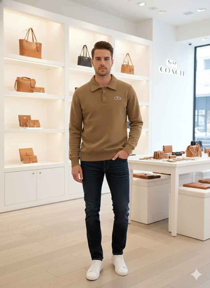 Coach Brown Premium Quality Sweatshirt-thumb-0