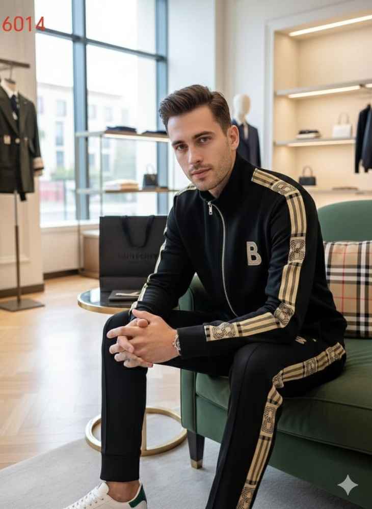 Burberry Embroidered logo Black Premium Tracksuit-thumb-4