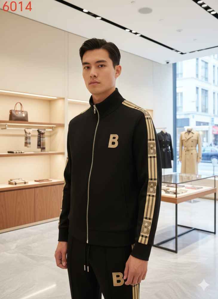 Burberry Embroidered logo Black Premium Tracksuit-thumb-2