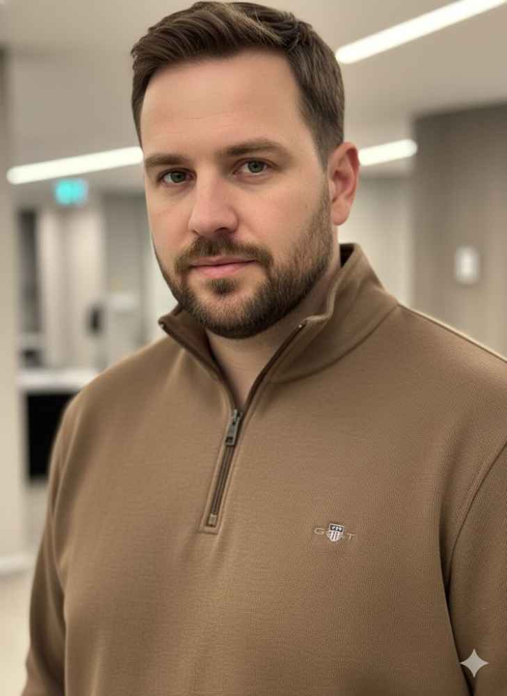 Gant Brown Premium Quality Sherpa Sweatshirt-3