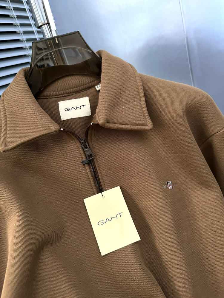 Gant Brown Premium Quality Sherpa Sweatshirt-2