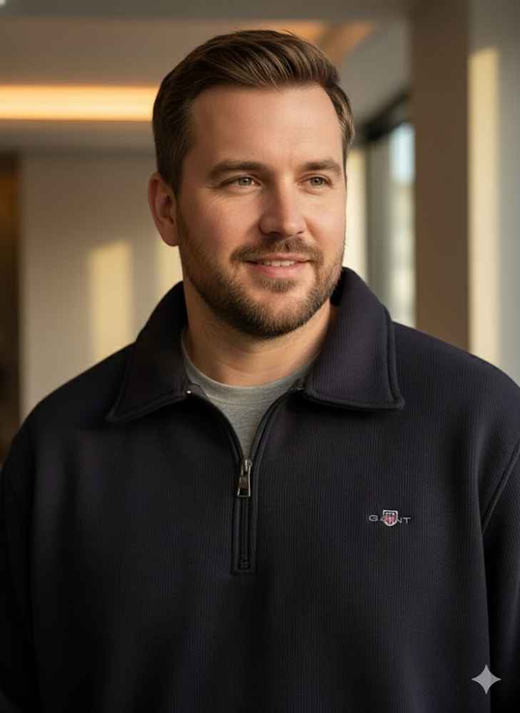 Gant Black Premium Quality Sherpa Sweatshirt-thumb-2