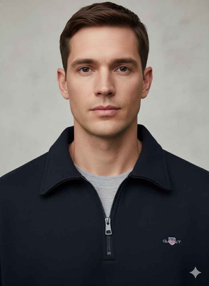 Gant Blue Premium Quality Sherpa Sweatshirt-1