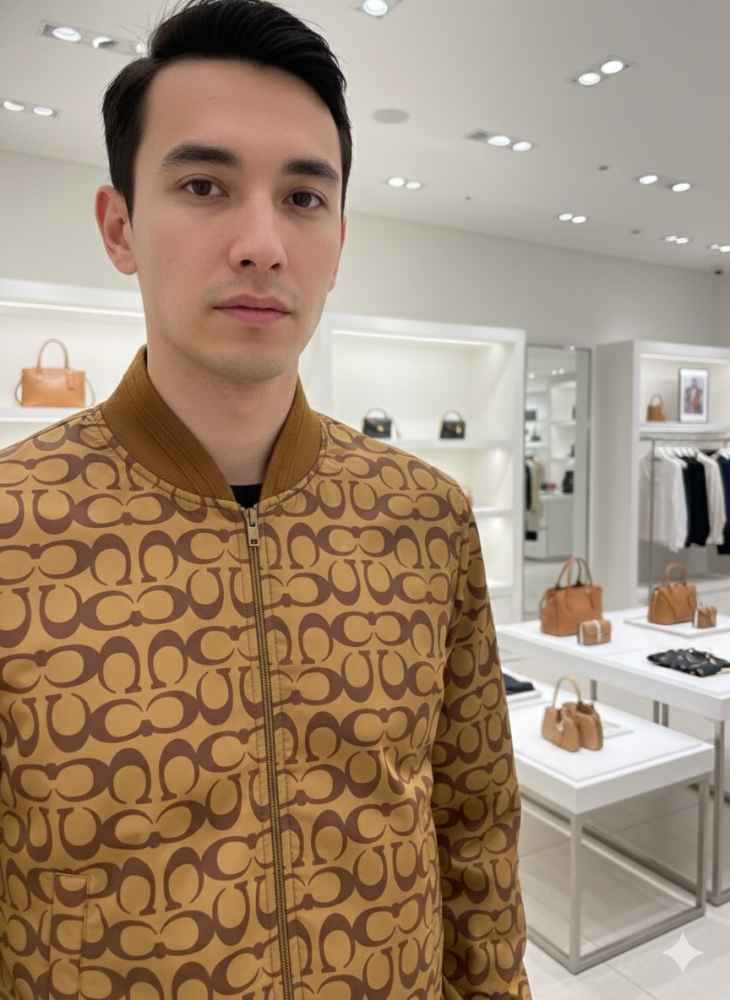 Coach Brown Premium Quality Zipper-thumb-2