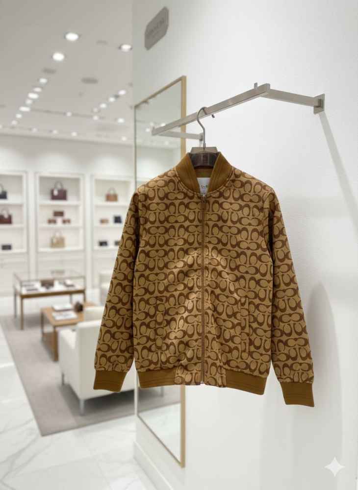 Coach Brown Premium Quality Zipper-thumb-3