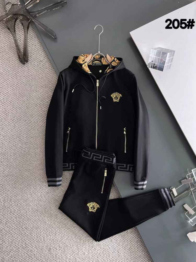 Versace Black Premium Quality high End Authentic Track Suit-thumb-6