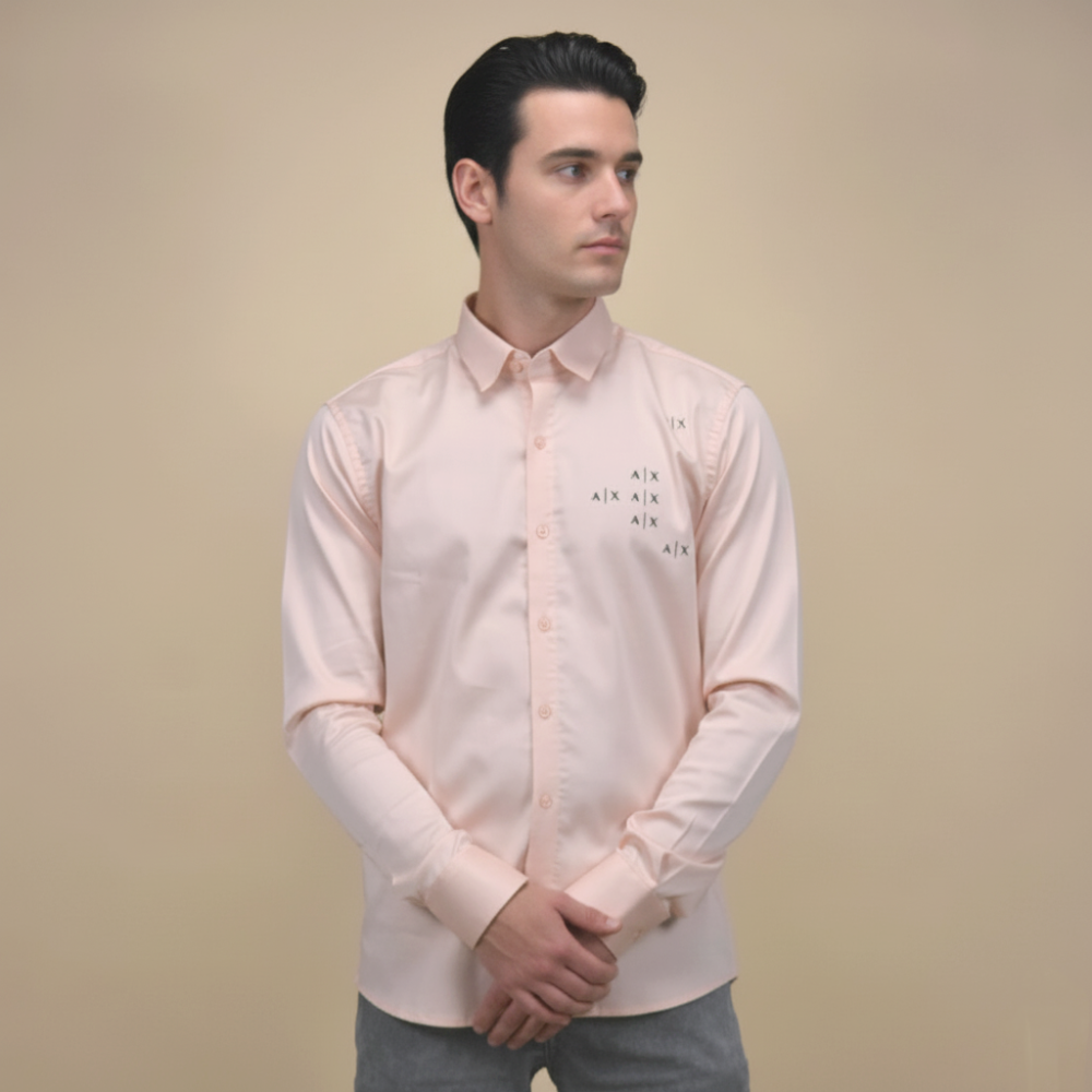 Armani Exchange Peach Premium Quality Shirt-1