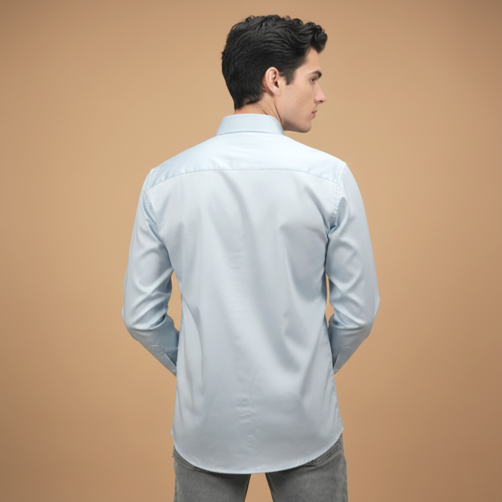 Armani Exchange Sky Blue Premium Quality Shirt-3