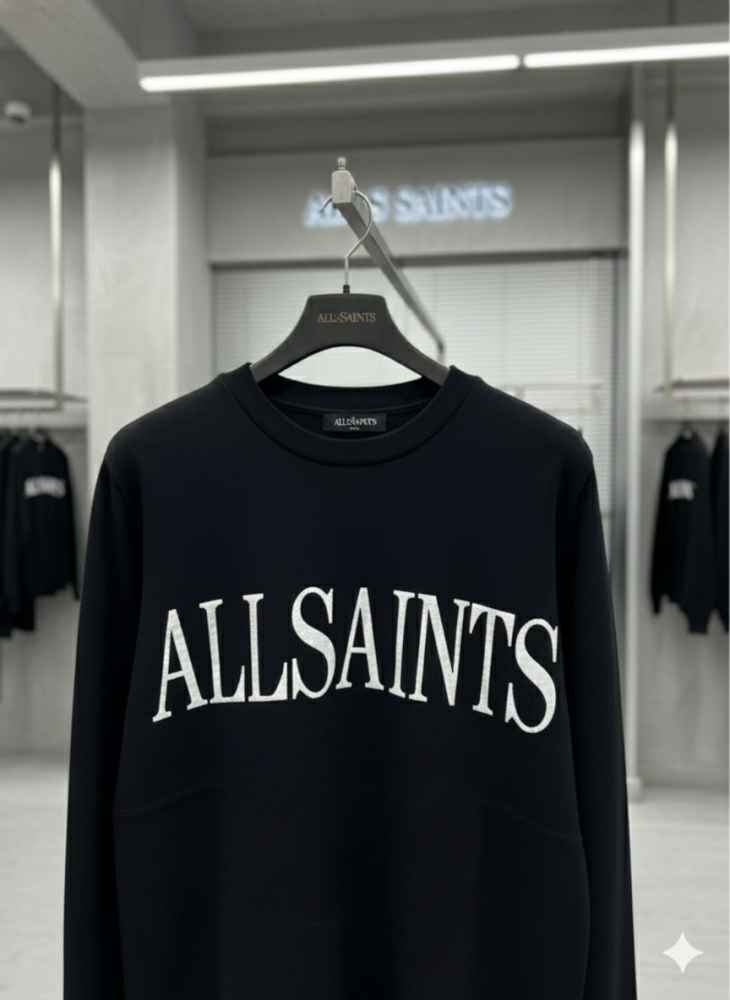 All Saint Black Premium Quality Sweatshirt-thumb-2