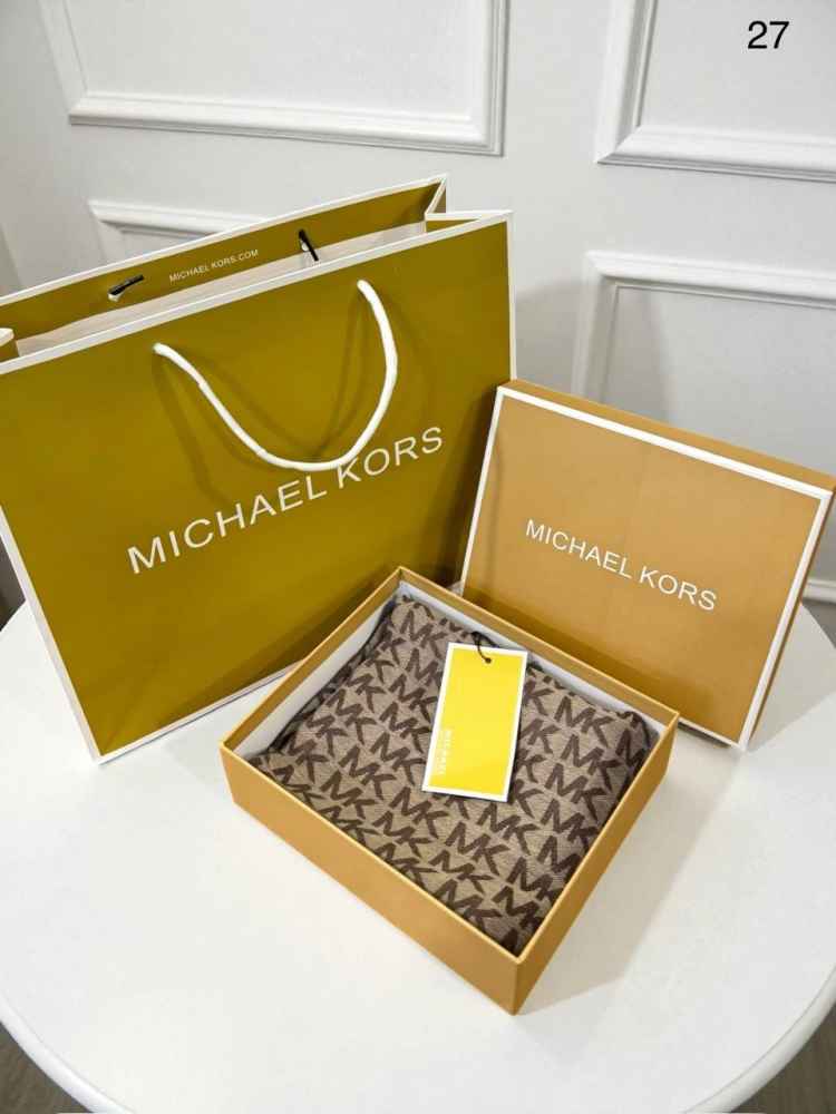 Michael Kors Brown Semi Woolen Stole-thumb-1