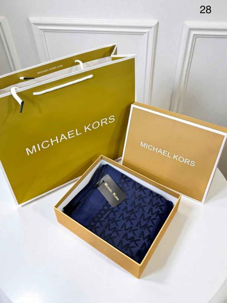 Michael Kors Blue Semi Woolen Stole-thumb-1