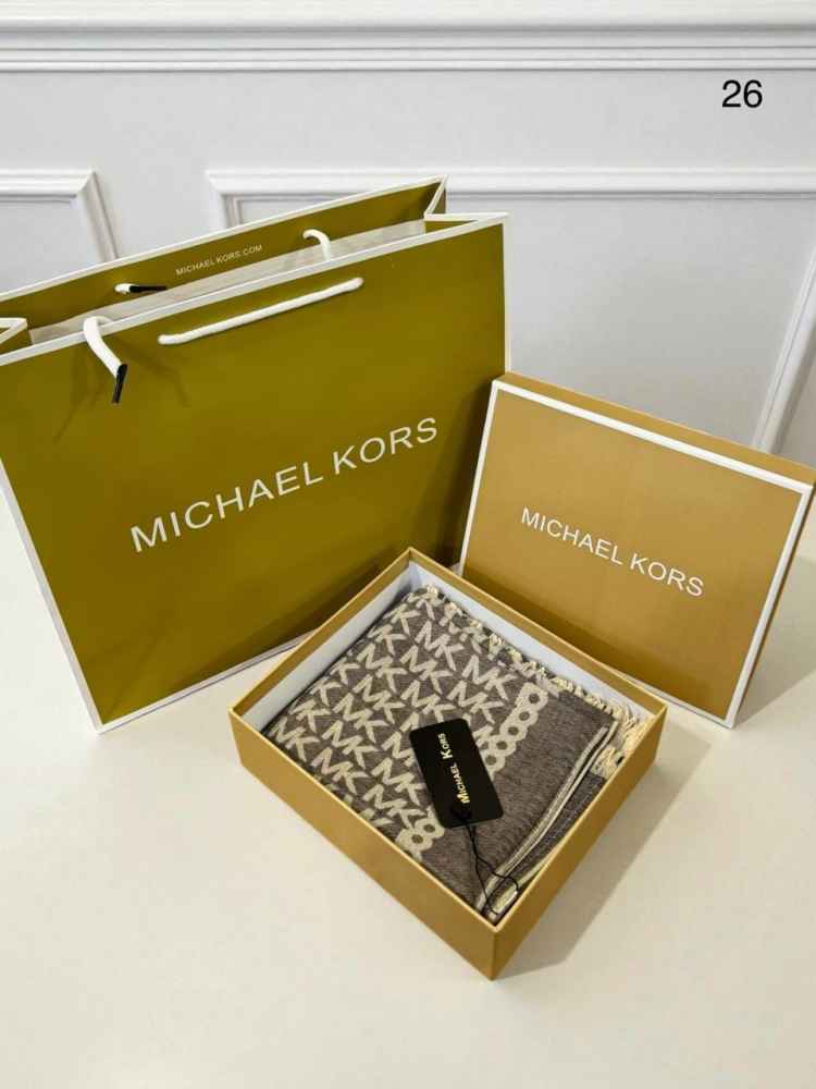 Michael Kors Beige Semi Woolen Stole-thumb-1