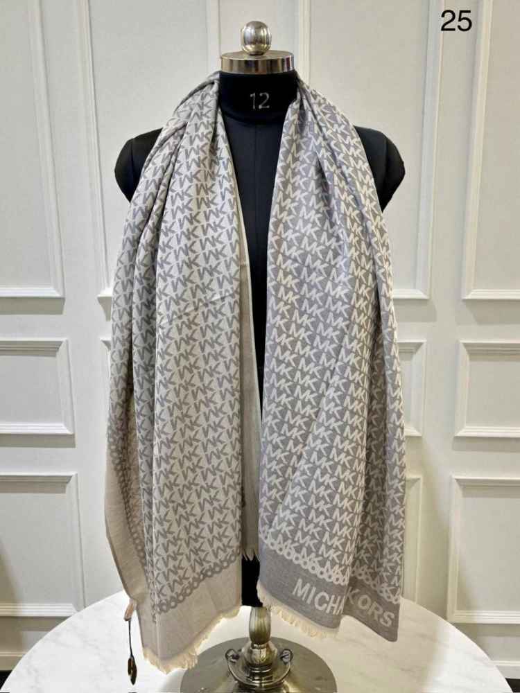 Michael Kors Grey Semi Woolen Stole-thumb-0