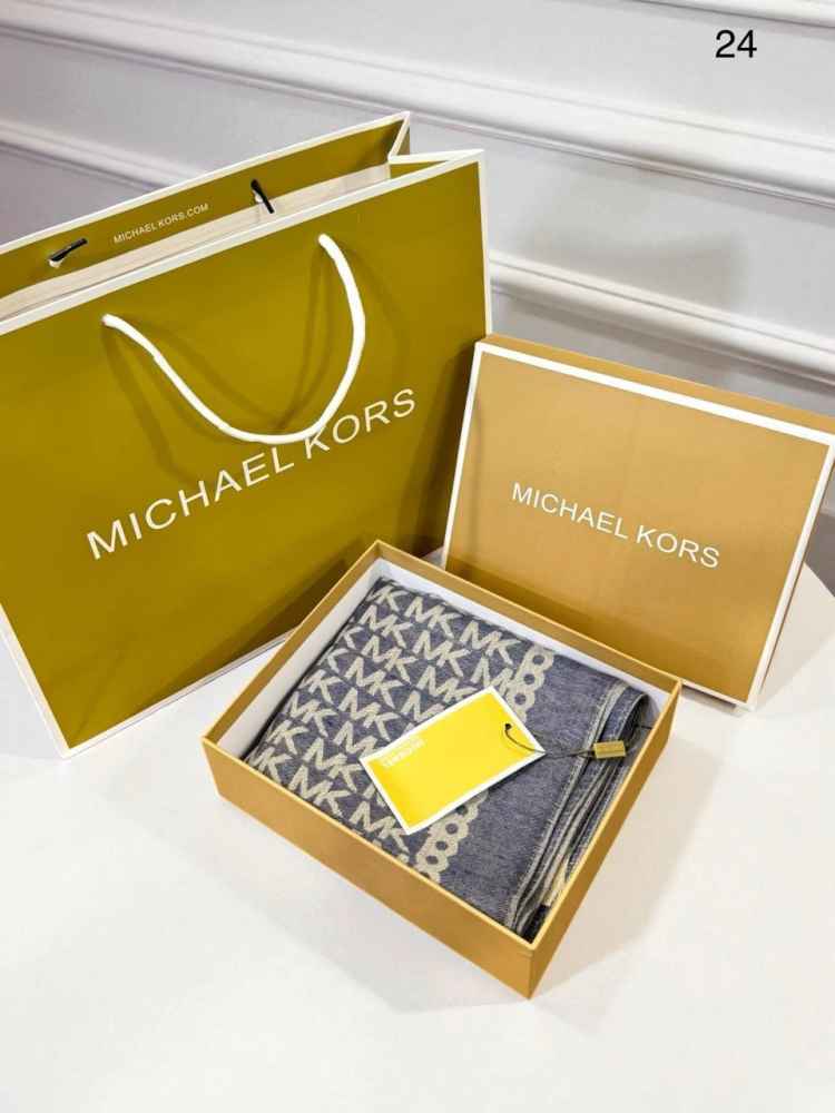 Michael Kors Purple Semi Woolen Stole-thumb-1