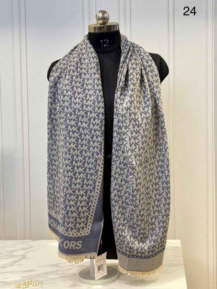 Michael Kors Purple Semi Woolen Stole-thumb-0