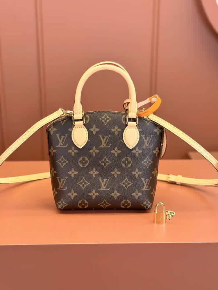 Louis Vuitton Montaigne Brown Lockit BB Handbag-1