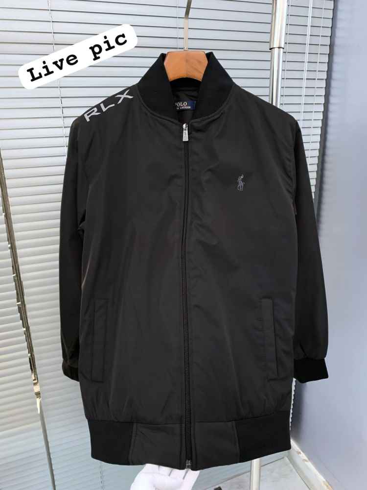 Ralph Lauren Black Premium Quality Cotton Blend Jacket-1