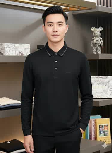 Hugo Boss Black Full Sleeves Premium Quality Tees-thumb-0