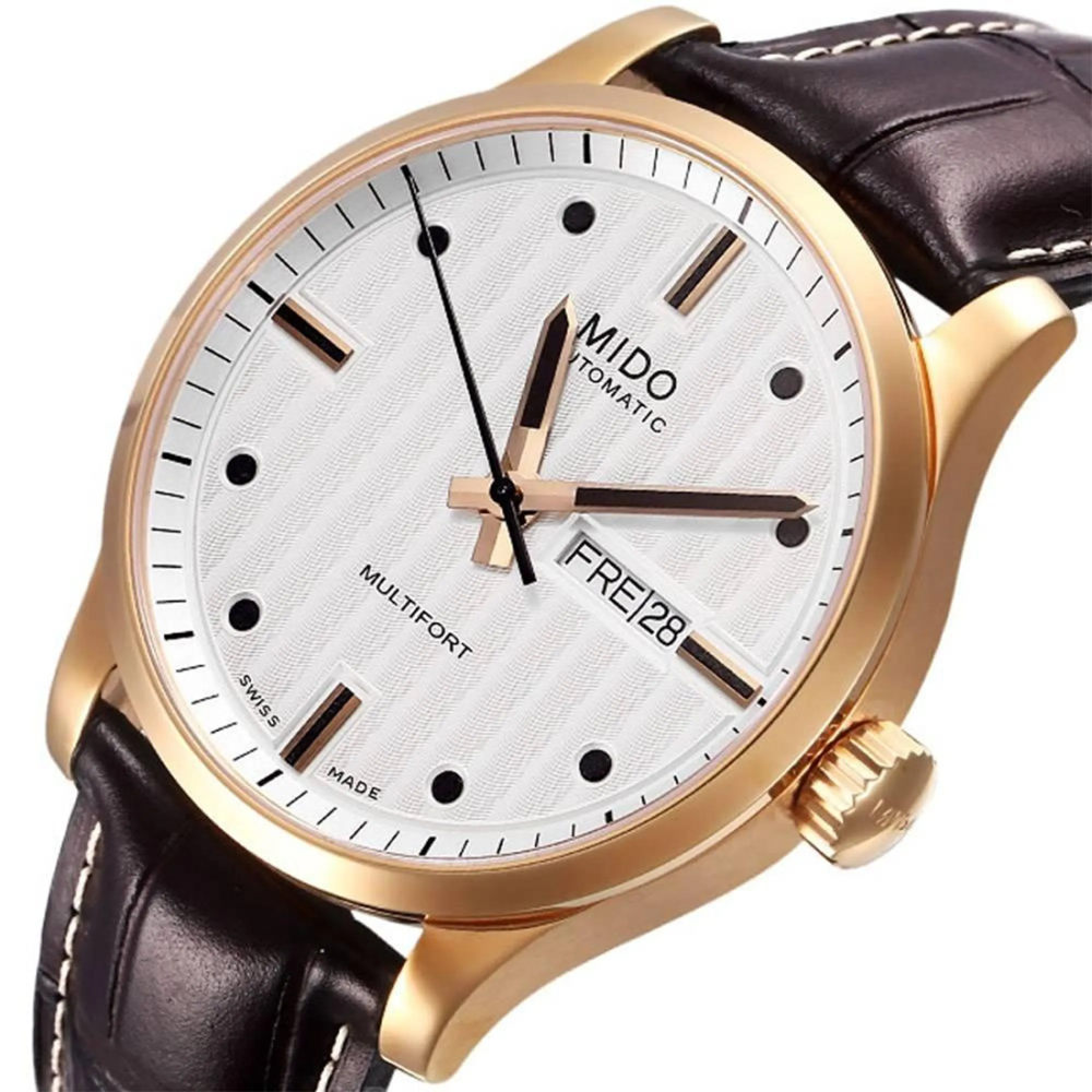 Mido Multifort Automatic White Dial Watch M005.430.36.031.80-thumb-1