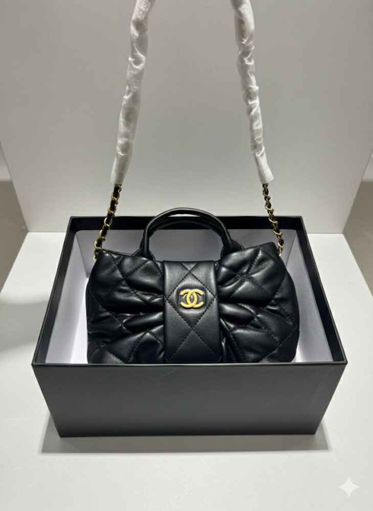 Chanel Black Small Bow Bag-1
