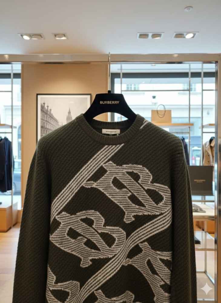 Burberry Green Authentic Quality Pullover-2