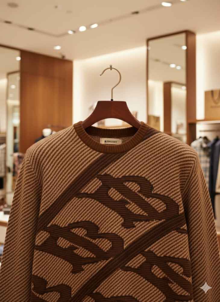 Burberry Brown Authentic Quality Pullover-3