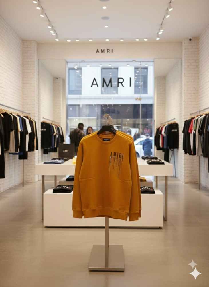 Amiri Yellow Premium Quality Sweatshirt-5