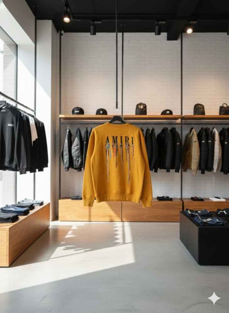 Amiri Yellow Premium Quality Sweatshirt-4