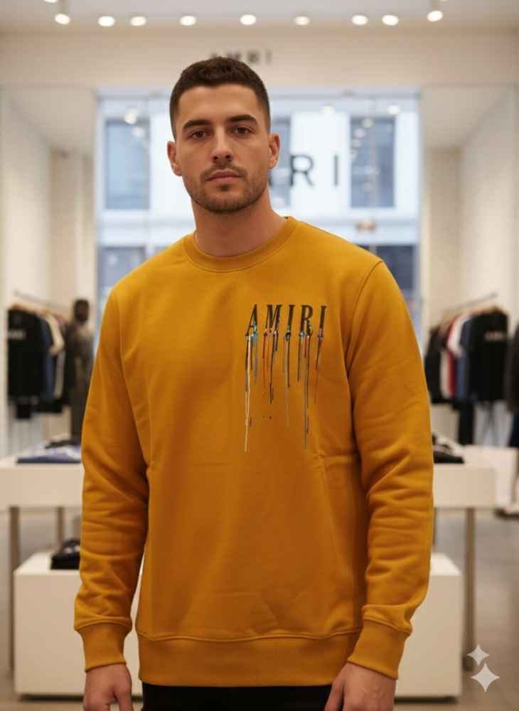 Amiri Yellow Premium Quality Sweatshirt-1