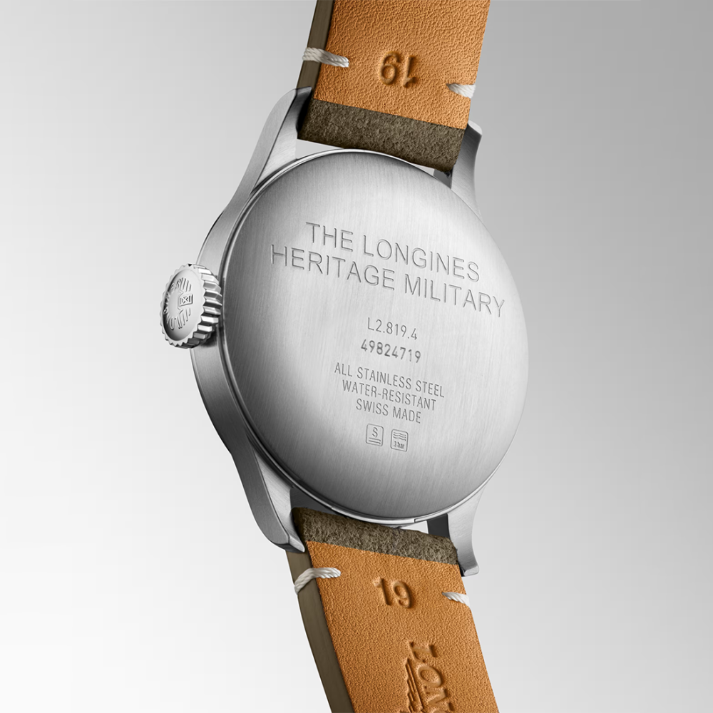 Longines Heritage Military Stainless Steel Automatic watch, L2.819.4.93.2-4