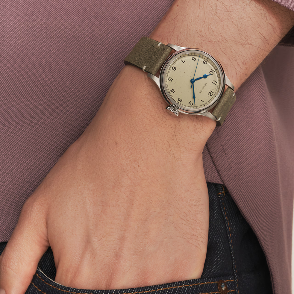 Longines Heritage Military Stainless Steel Automatic watch, L2.819.4.93.2-7