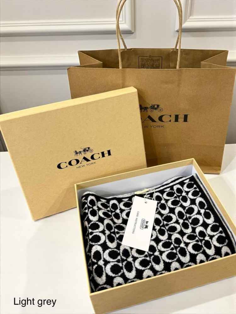 Coach Signature Black Premium Quality Muffler-1