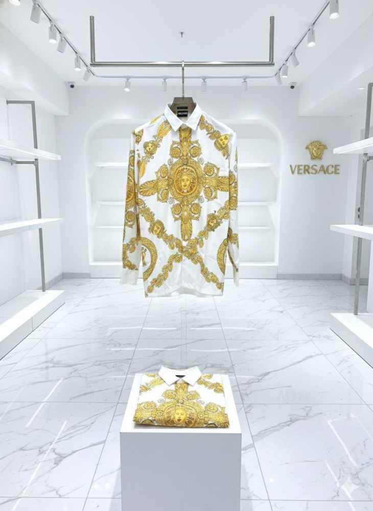 Versace White Premium Quality Cotton Shirt-1