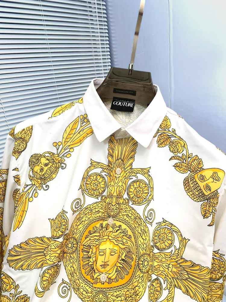 Versace White Premium Quality Cotton Shirt-3
