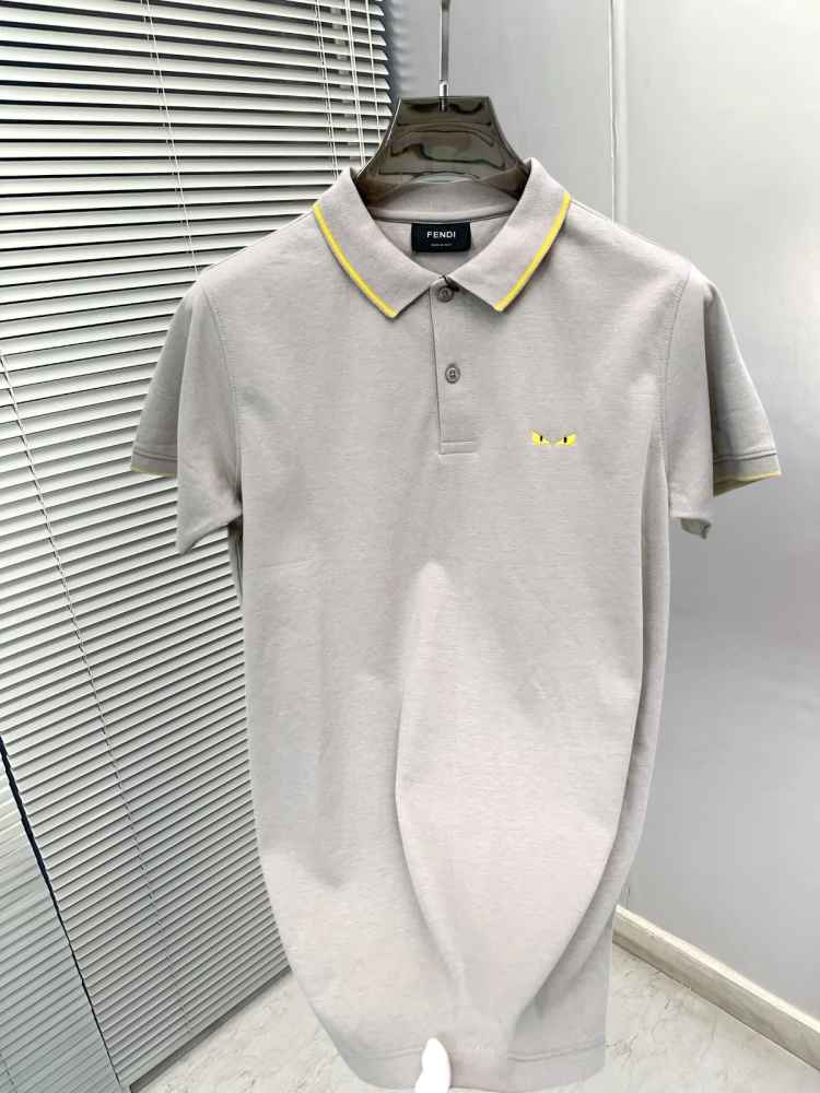 Fendi Grey Premium Quality T-shirt-2