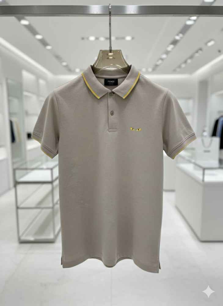 Fendi Grey Premium Quality T-shirt-1