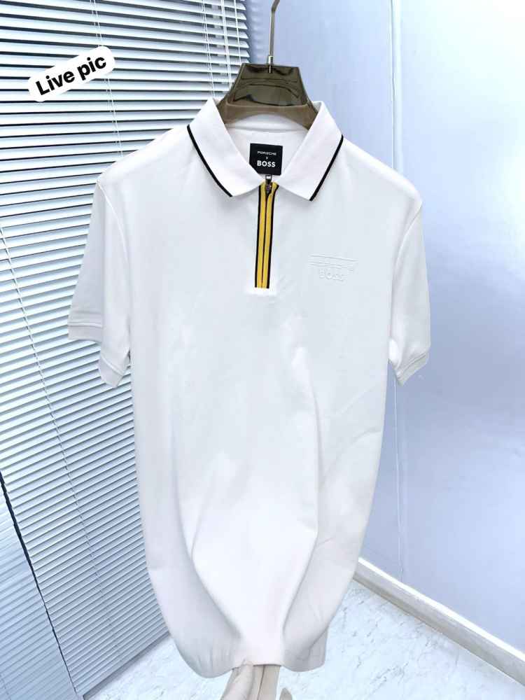 Boss White Premium Quality T-shirt-thumb-1