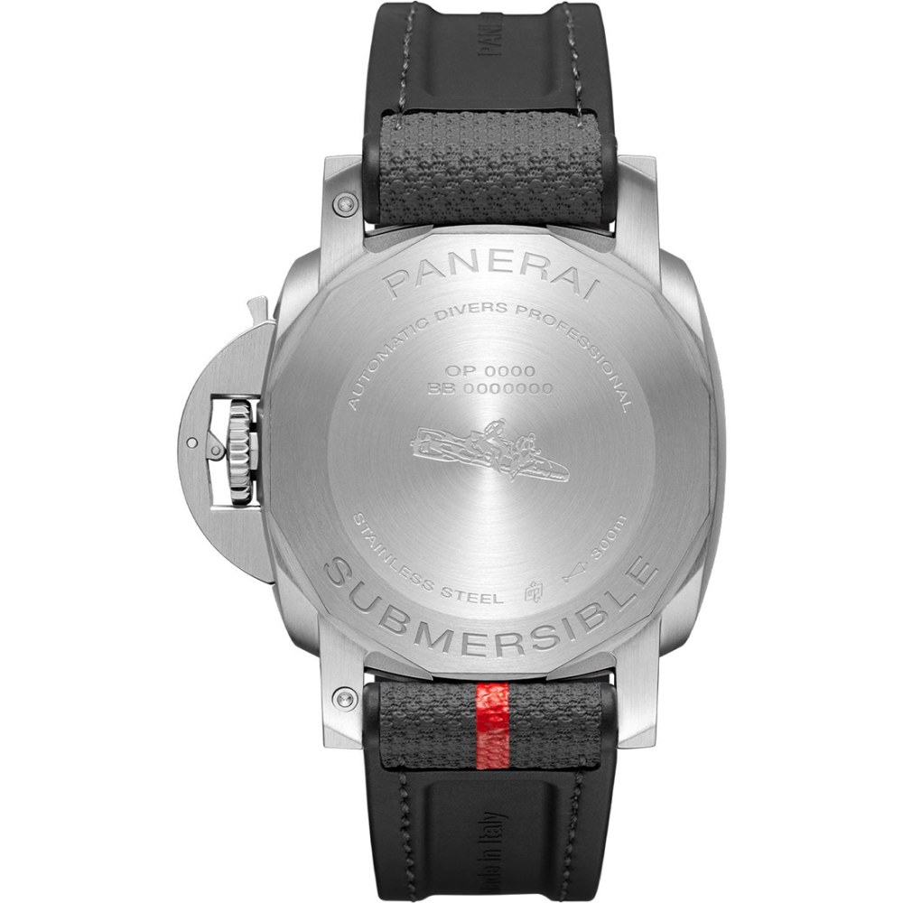 Panerai Submersible Luna Rossa White Dial, Black Strap Automatic Watch PAM01579-1