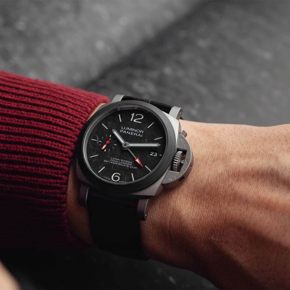 Panerai Luminor Luna Rossa GMT Black Dial Watch PAM01096-thumb-3